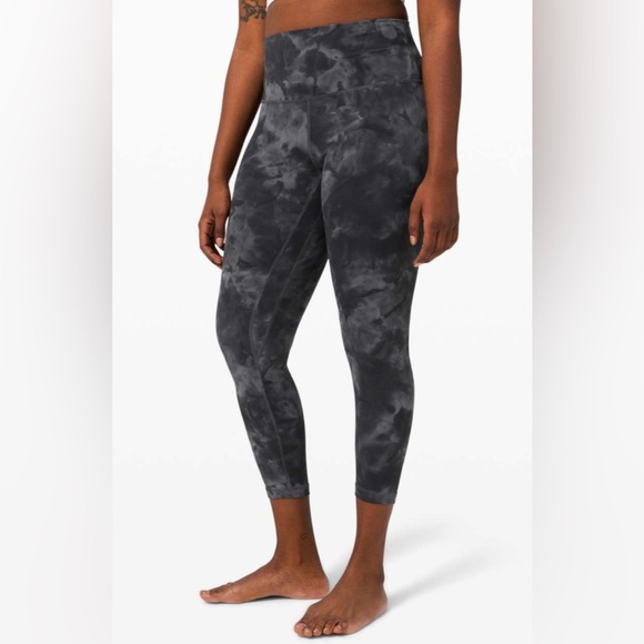 #49- $45/ RETAIL $98 LULULEMON Align Pant 25" *Diamond Dye-  Pitch Graphite Grey - Picture 1 of 5